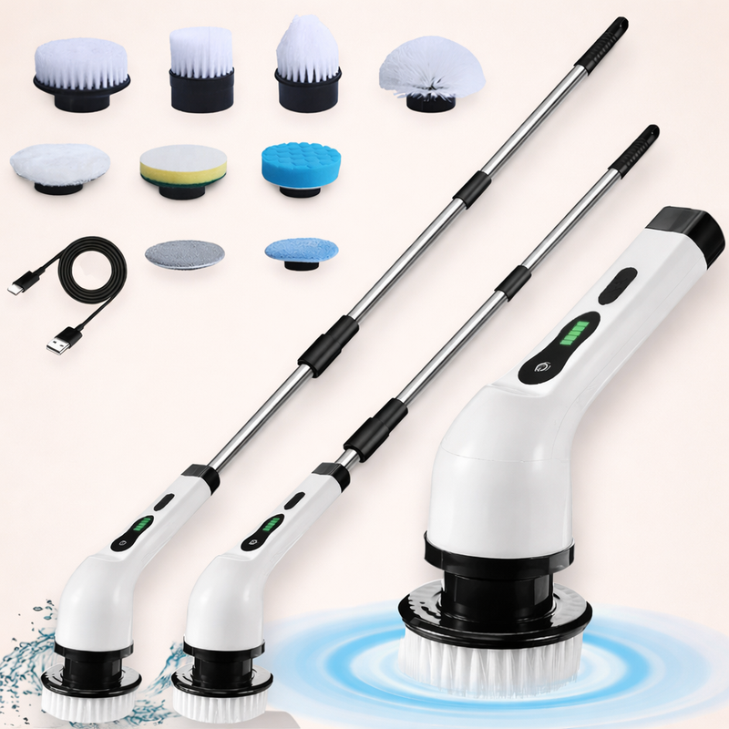 Escova Elétrica Giratória 9 em 1