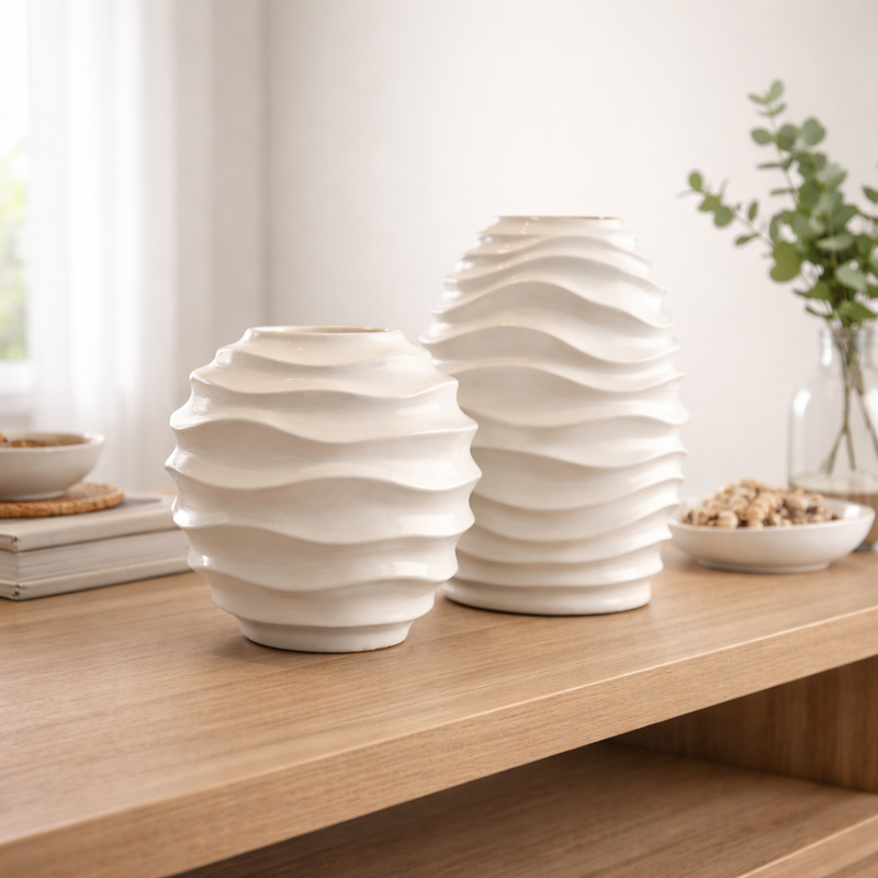 Vasos Decorativos Cerâmica Alga