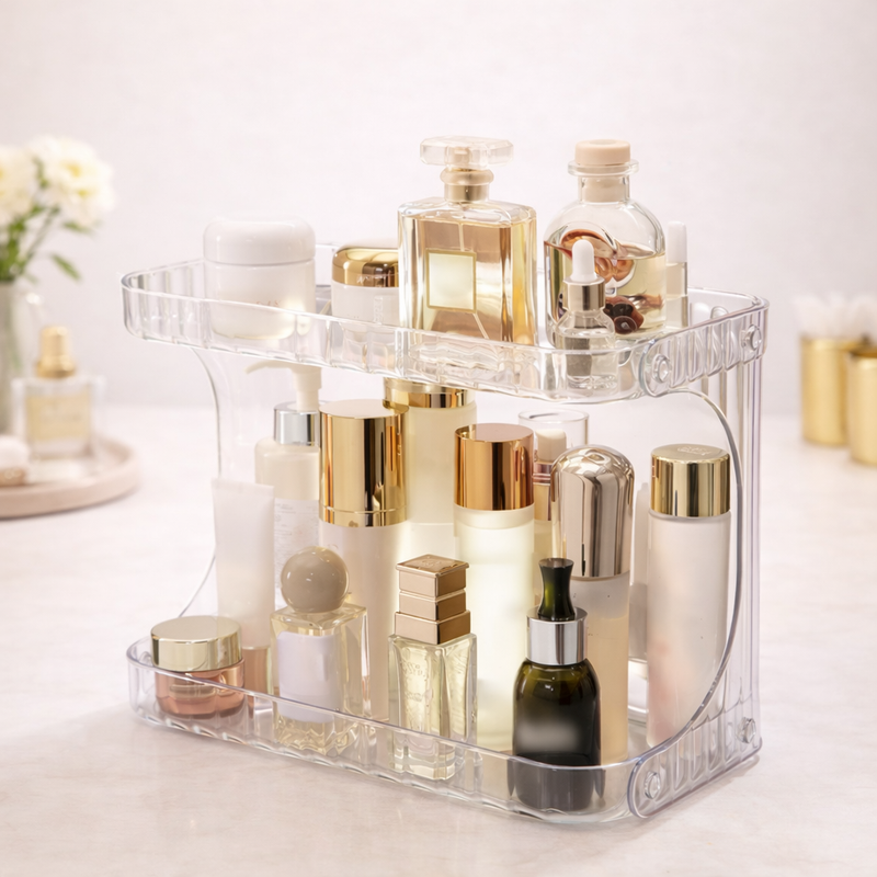 Prateleira Acrílica com Design Diamante