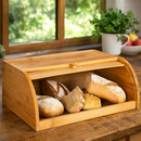 Porta Pão de Bambu Elegante