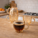 Jogo de Xícaras Âmbar Luxuoso