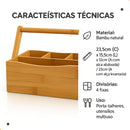 Porta Talheres Bambu com Alça
