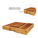 Porta Talheres Ajustável em Bambu