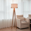 Abajur de Chão em Madeira