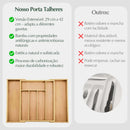 Porta Talheres Ajustável em Bambu