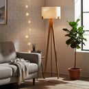 Abajur de Chão em Madeira