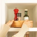 Bandeja Giratória Alta em Bambu