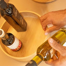 Bandeja Giratória Alta em Bambu